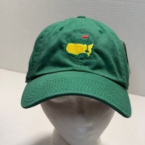 The Masters Augusta National American Needle Green Dad Strapback Hat Cap New